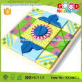 Customize 33pcs colorful hardwood Kids Block Puzzle